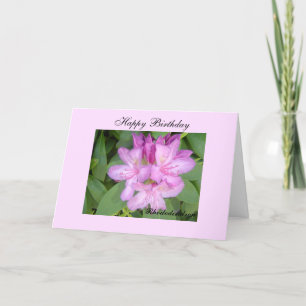 Carte Wishes Rhododendron