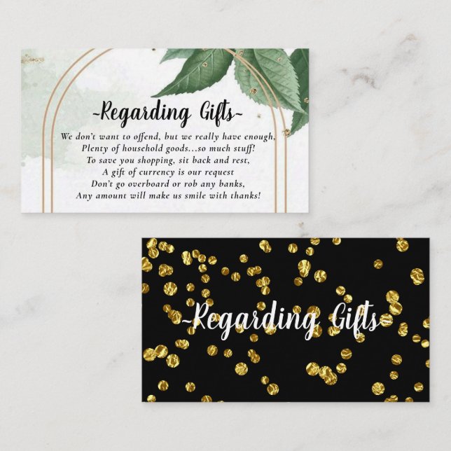 Carte Wishing well Lune de miel (Devant / Derrière)