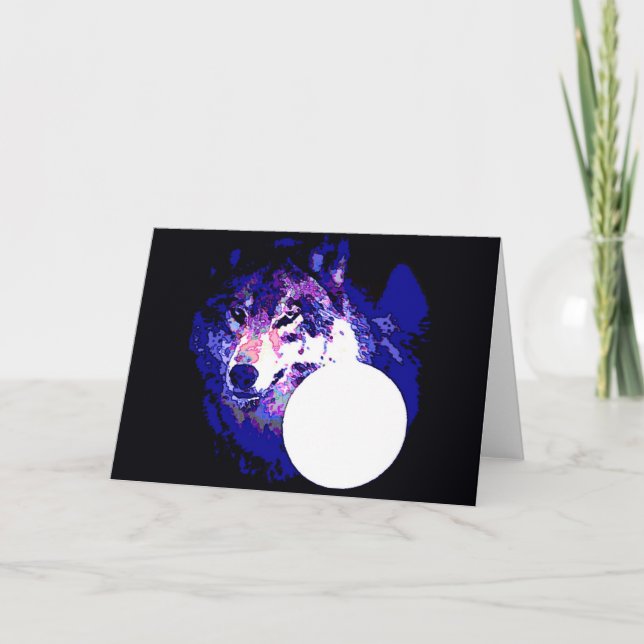 Carte Wolf & Moon (Devant)