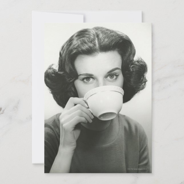 Carte Woman drinking (Devant)