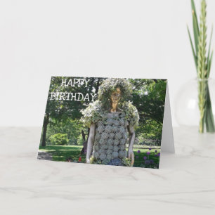 Carte Woman Made of Succulents Birthday