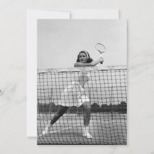 Carte Woman playing tennis