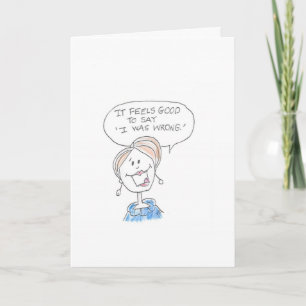 Carte Woman saying