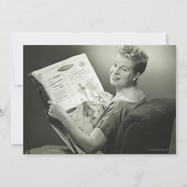 Carte Woman Sitting in chaise (Devant)