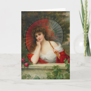 Carte Woman with Parasol