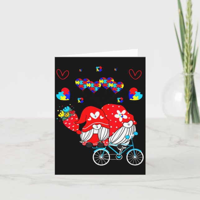 Carte Womens Accept Understand Love Autism Awareness Gno (Devant)