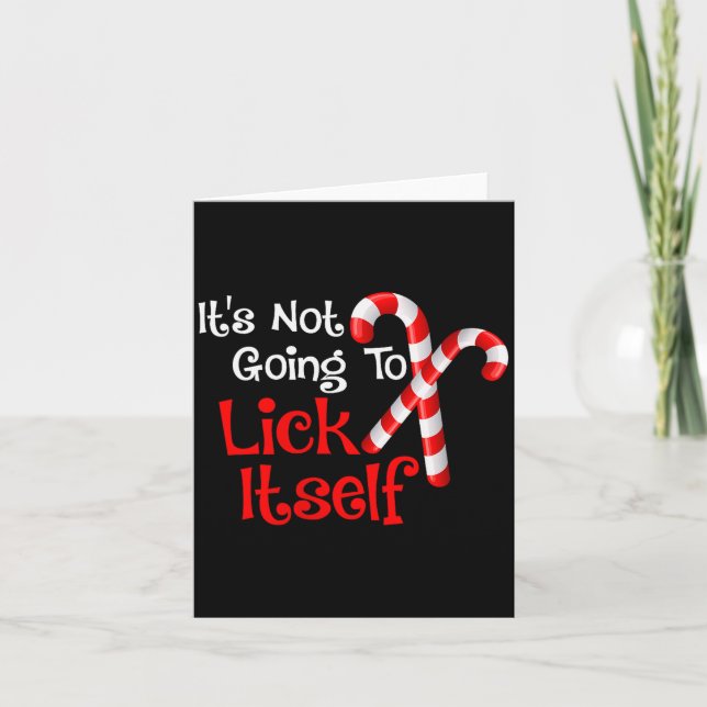 Carte Womens It's Going To Lick Itself Candy Cane Christ (Devant)