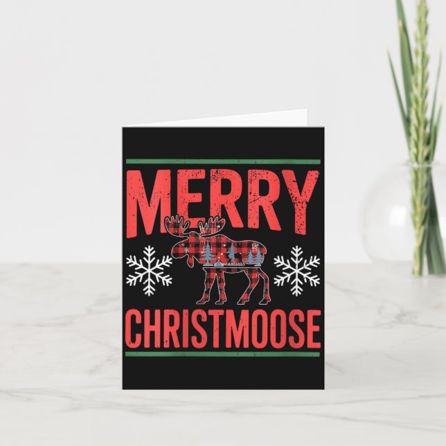 Carte Womens Merry Christmoose Holiday Moose Ugly Sweate (Devant)