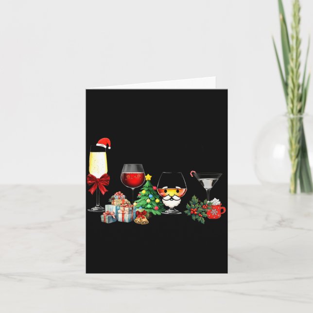 Carte Womens Spellbind Wine Gl Of Santa Claus Gift Chris (Devant)