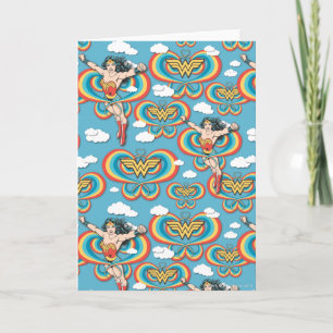 Carte Wonder Woman Flying High Pattern