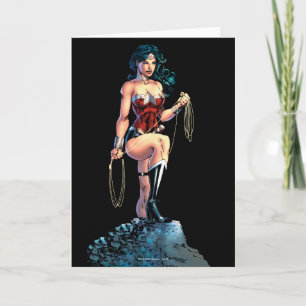 Carte Wonder Woman Grimpe Lasso Sur Rock
