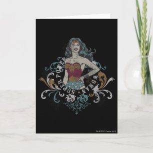 Carte Wonder Woman Halftone