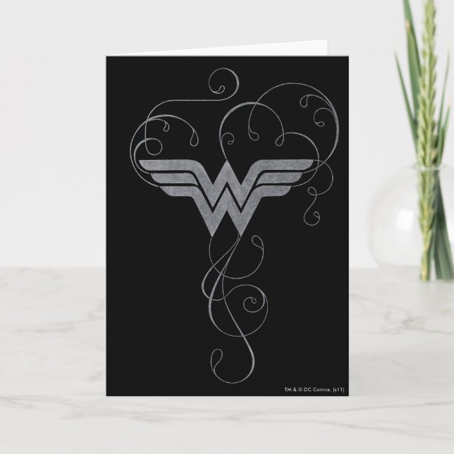 Carte Wonder Woman | logo Beauty Bliss (Devant)