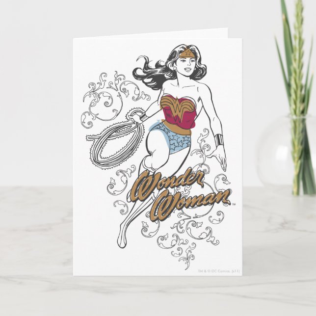 Carte Wonder Woman s'épanouit (Devant)