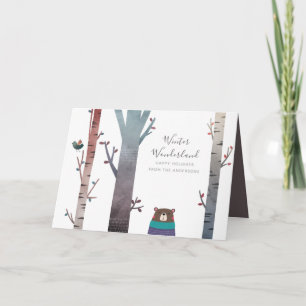 Carte Wonderland d'hiver Moderne Noël vacances sur mesur