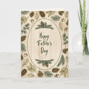 Carte Woodsy nature feuilles à feuillage persistant Bonn