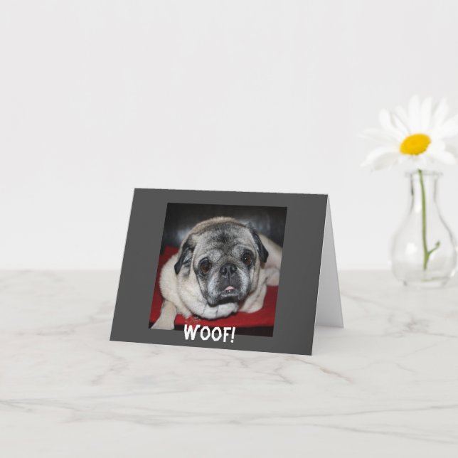 Carte Woof, Carlin Inspiration Note Card (Petite plante)
