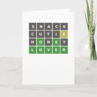 Carte Wordle Valentine / Anniversaire
