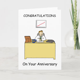 Carte Work Anniversary Congratulations for Male