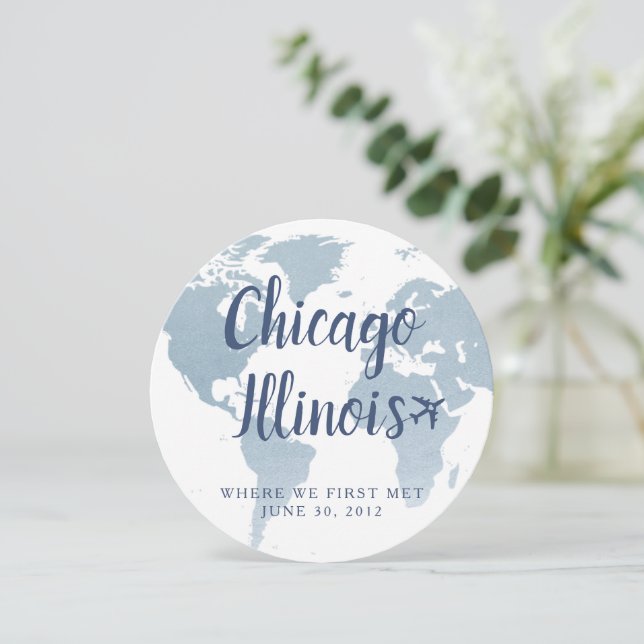 Carte World Map Travel Destination Globe Nom de la table (Debout devant)