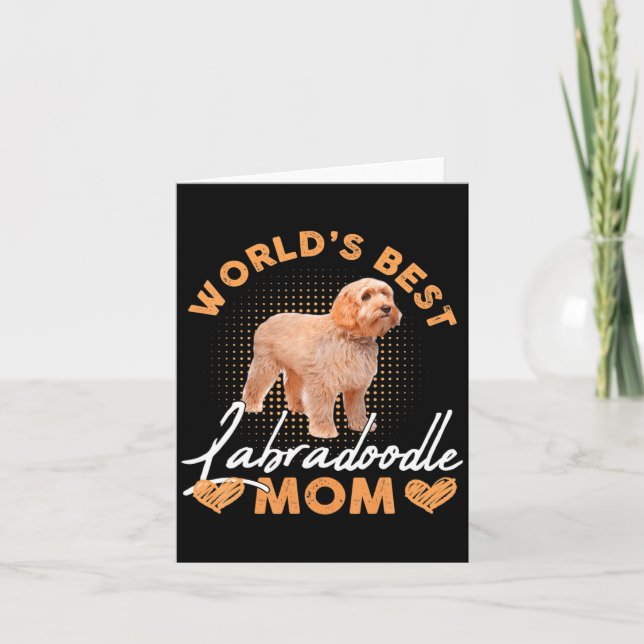 Carte Worlds Labradoodle Mom Dog Funny  (Devant)
