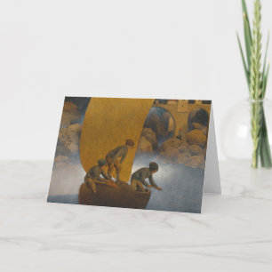 Carte Wynken Blynken Et Nod Par Maxfield Parrish 1902