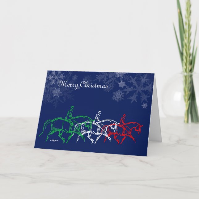 Carte x3 de trot de Joyeux Noël (Devant)