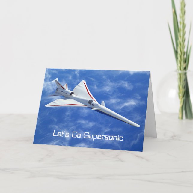 Carte X-59 Avion à réaction supersonique à faible poussé (Devant)