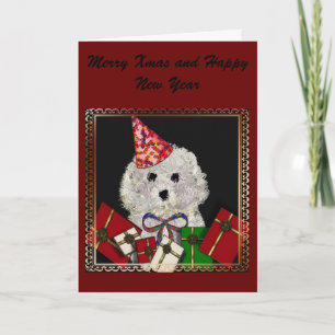 Carte Xmas "Merry Woof Woof"*