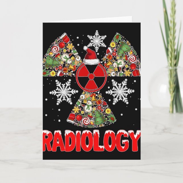 Carte Xmas Radiology Christmas Radiologist Xray Tech Cut (Devant)