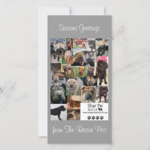 Carte Xmas Secourt Shar Pei