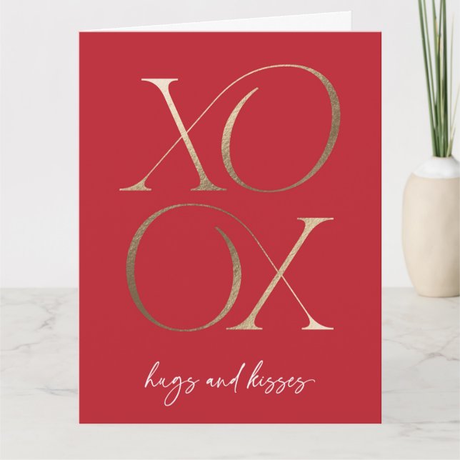 Carte XOXO Valentine's Day (Devant)