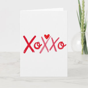 Carte Xoxoxo au coup de pinceau sincère