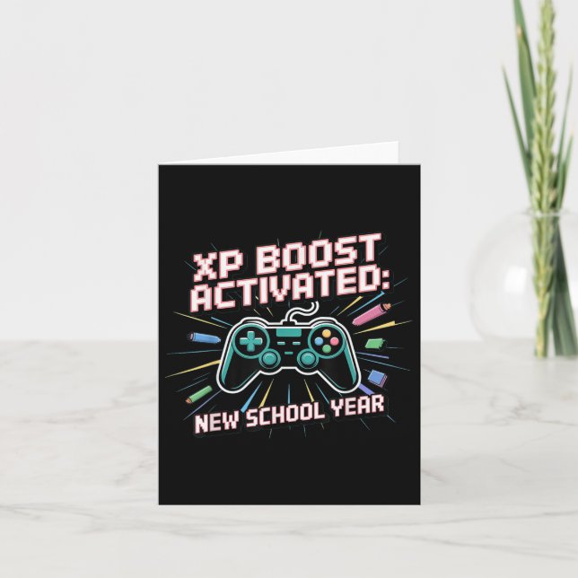 Carte Xp Boost, Nouvelle Année Scolaire, Retour À L'Écol (Devant)