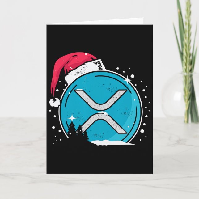 Carte Xrp Christmas Hat Moonshot Ripple Crypto Merch To  (Devant)