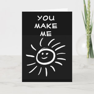 CARTE **Y0U ME REND SOURIANT** CHAQUE MINUTE/JOUR