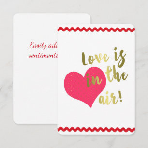 Carte Y'a de l'amour dans l'air ! Cute Valentine