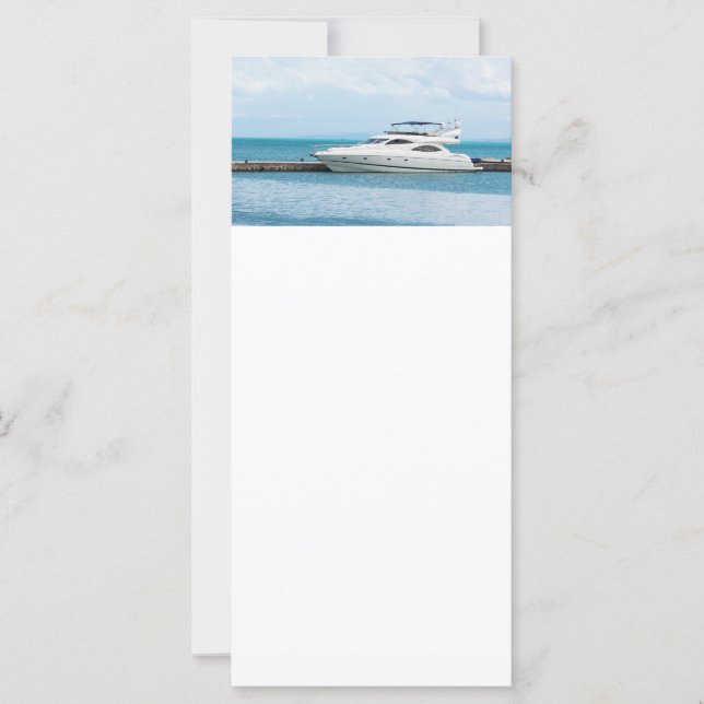 Carte Yacht à l'amarrage (Devant)