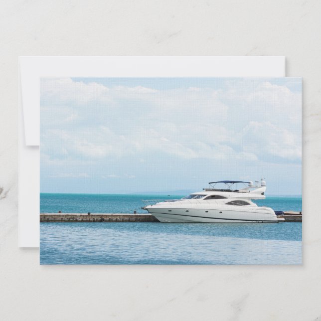 Carte Yacht à l'amarrage (Devant)