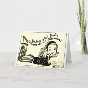 Carte Yakety Yak Saint-Valentin Vintage