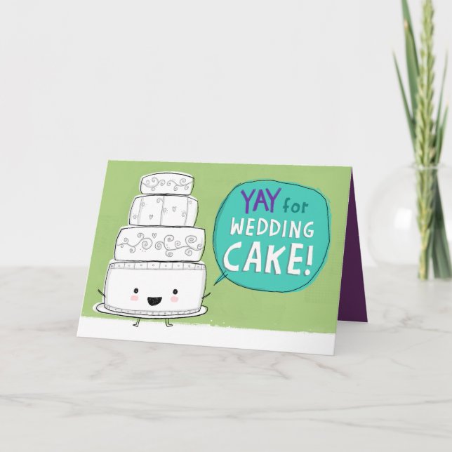 Carte YAY pour Mariage Cake ! Fantastique Mariage (Devant)