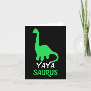 Carte Yaya-saurus Drôle Dino Dinosaure Yayasaurus 