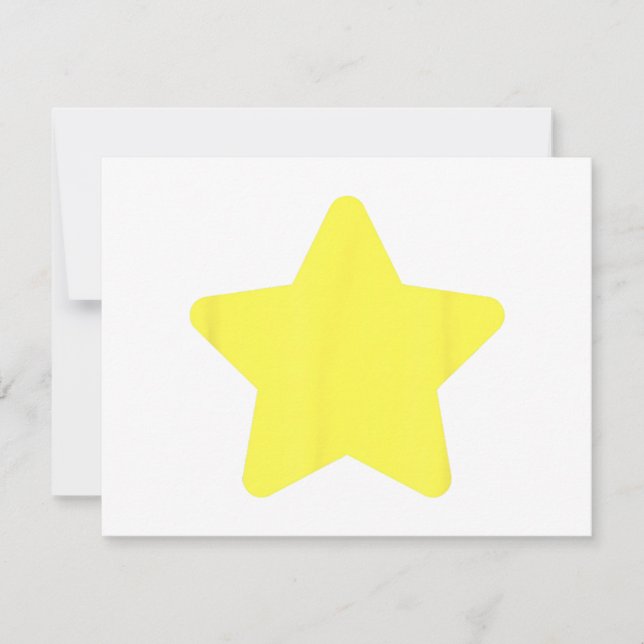 Carte Yellow star tree Merry christmas (Devant)