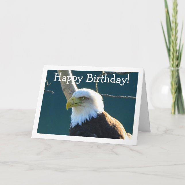 Carte Yeux d'aigle ; Joyeux anniversaire (Devant)