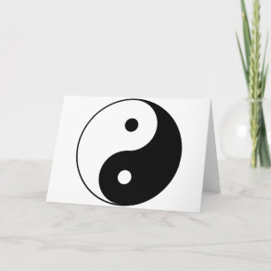 Carte Yin et symbole philosophique de motivation de Yang