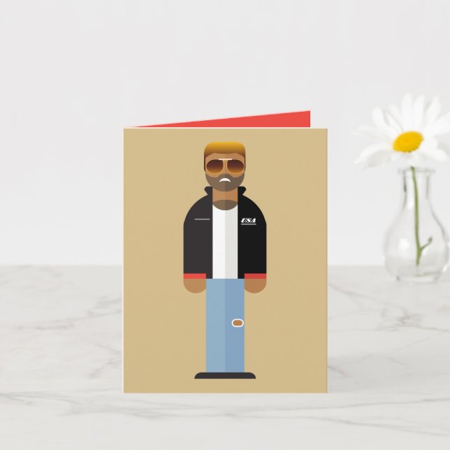 Carte Yog – Retro Pop Icon Greeting Card (Petite plante)