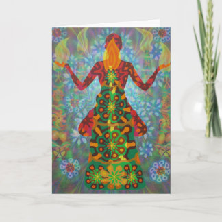 Carte yoga candle digital - 2012 as greeting card
