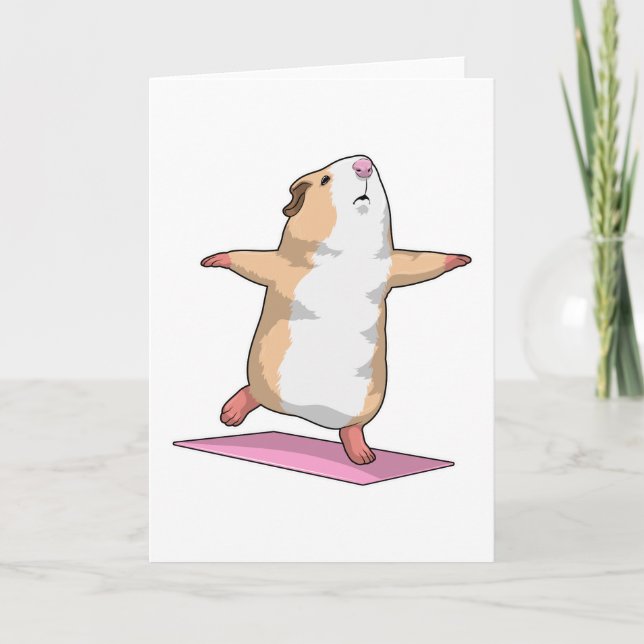 Carte Yoga Méditation Fitness pour cobaye (Devant)