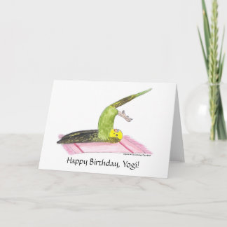 Carte Yoga Parakeet Plow pose