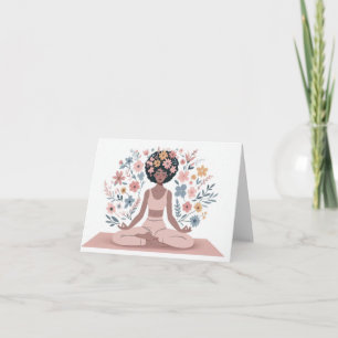 Carte Yoga Sukhasana Sérénité et Équilibre